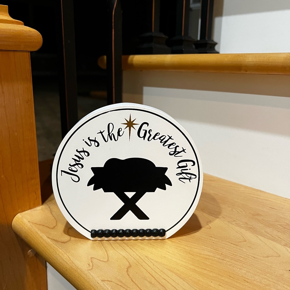 Inspirational Christmas Decor Sign